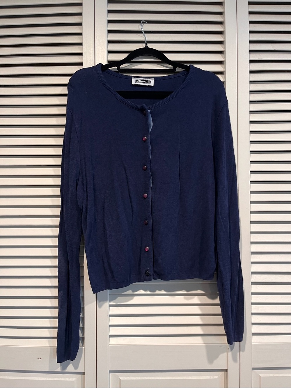 Xhilaration Navy Button-Front Cardigan